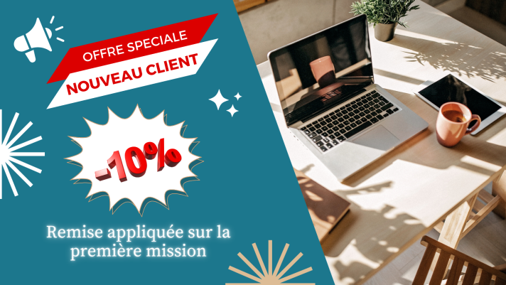 remise première mission 10 % nouveau client